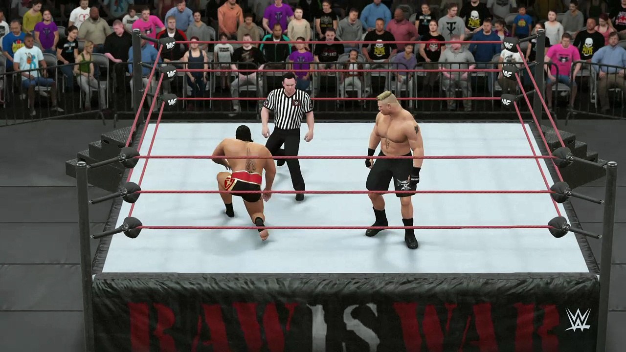 WWE 2K16 brock lesnar v rusev
