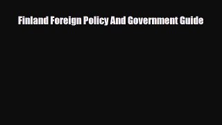 Download Finland Foreign Policy And Government Guide PDF Book Free