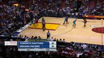 Hassan Whiteside Soars for the Alley-Oop Dunk - Hornets vs Heat - March 17, 2016 - NBA