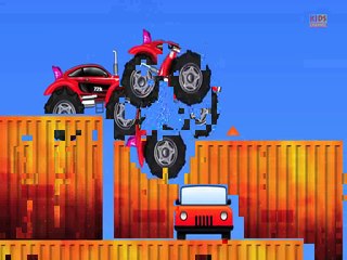 Monster Truck - Sports Car Monster Truck - Kids Car Race