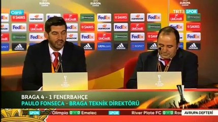 Paulo Fonseca Braga Fenerbahçe tur Yorumu