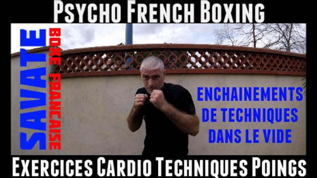 Savate : exercices cardio boxe (enchaînements techniques poing)