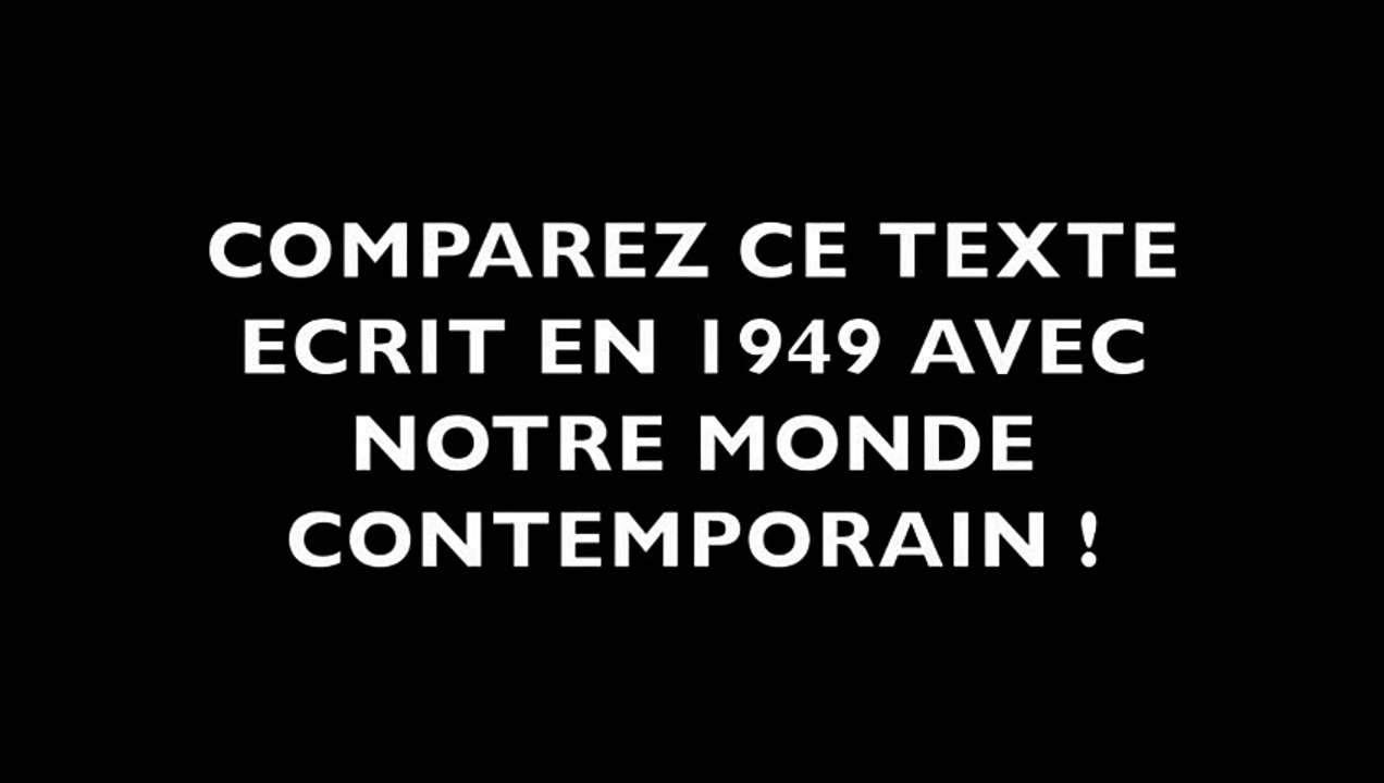 Extrait du chef d'oeuvre de George Orwell "1984"