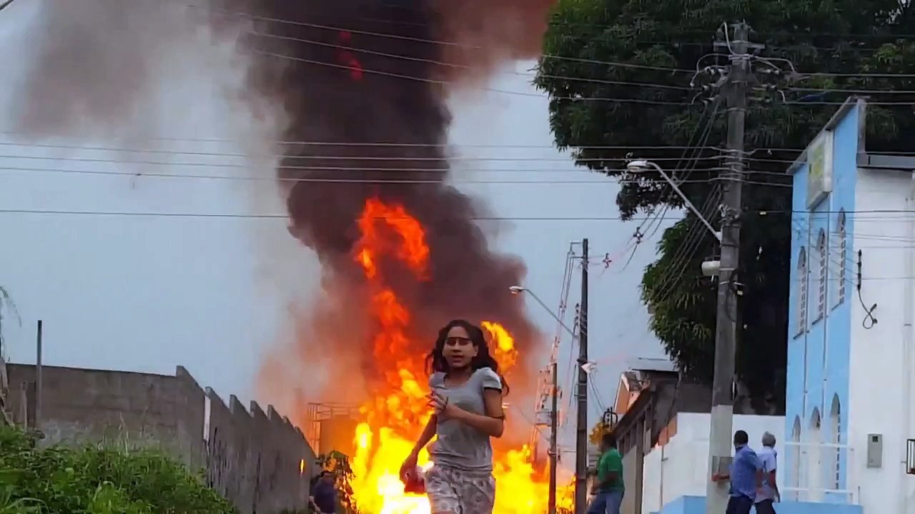 La citerne de gaz d'un camion explose à Manaus au Brésil