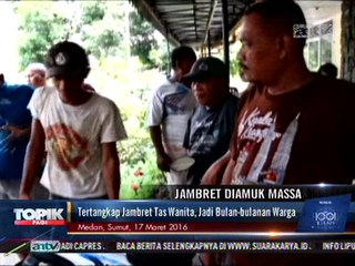 Tertangkap, Penjambret Tas Wanita Diamuk Warga