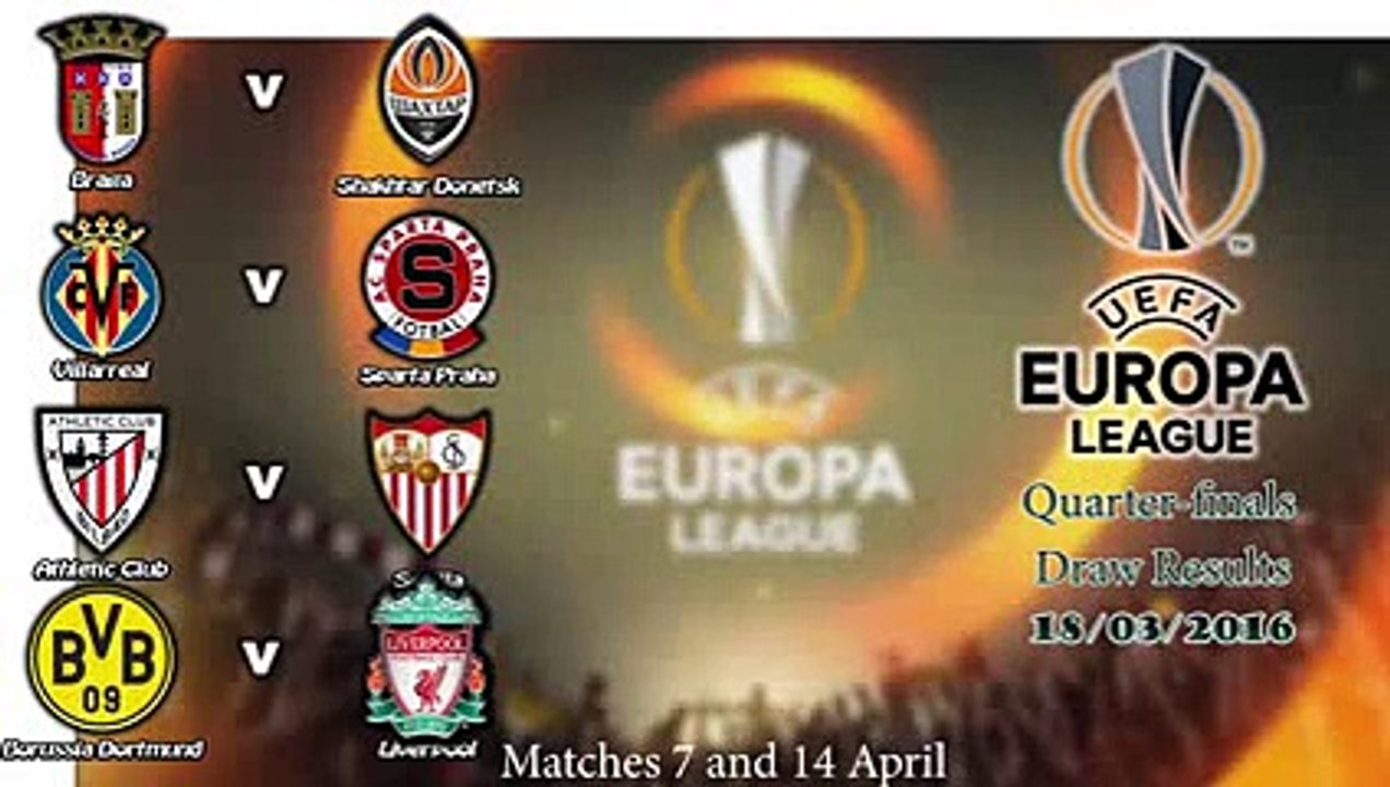 Europa League Results Draw : When Is The Europa League Quarter Final