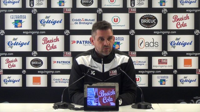 J31 : Point presse de Jocelyn Gourvennec avant Reims-Guingamp