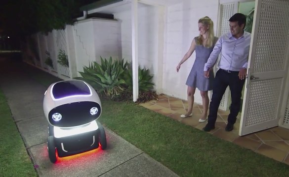 El coche autonómo repartidor de pizzas