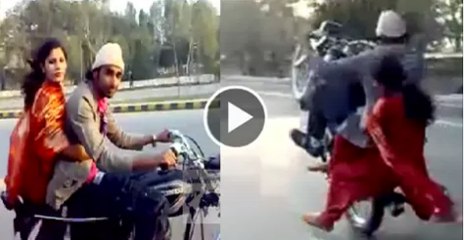 Watch Video Crazy Boy on Wheeling with Girl