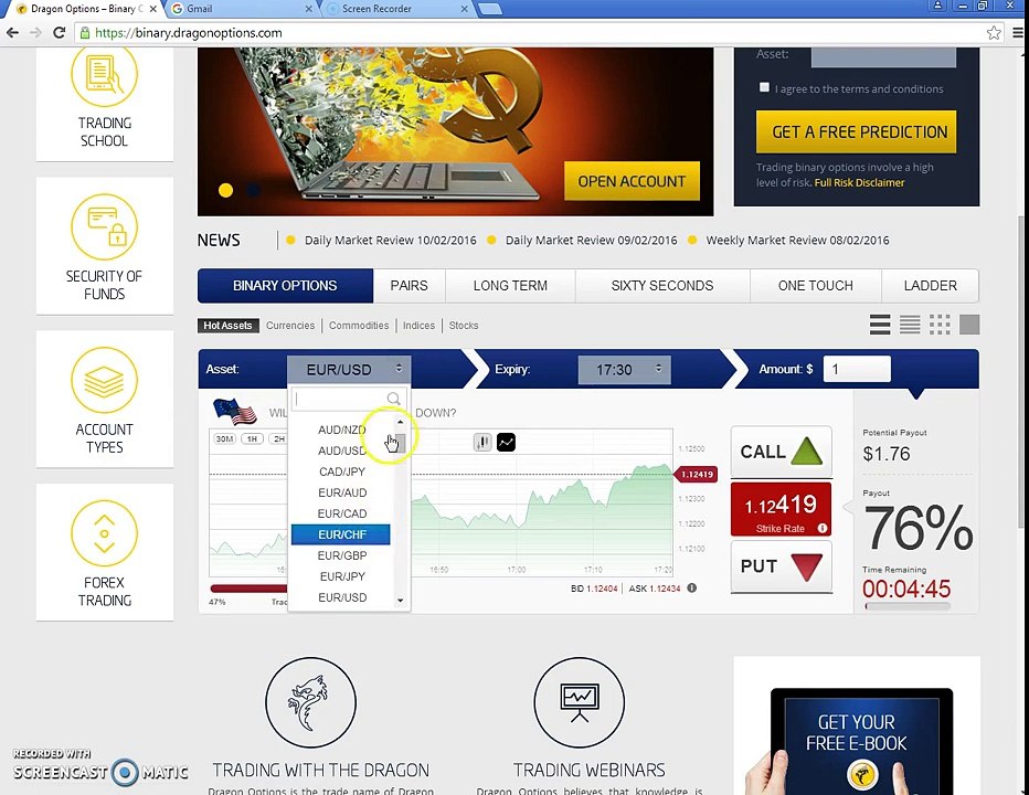 Binary Options Strategy Day 4