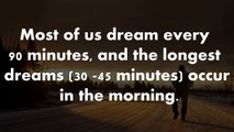 Interesting Facts About Dreams