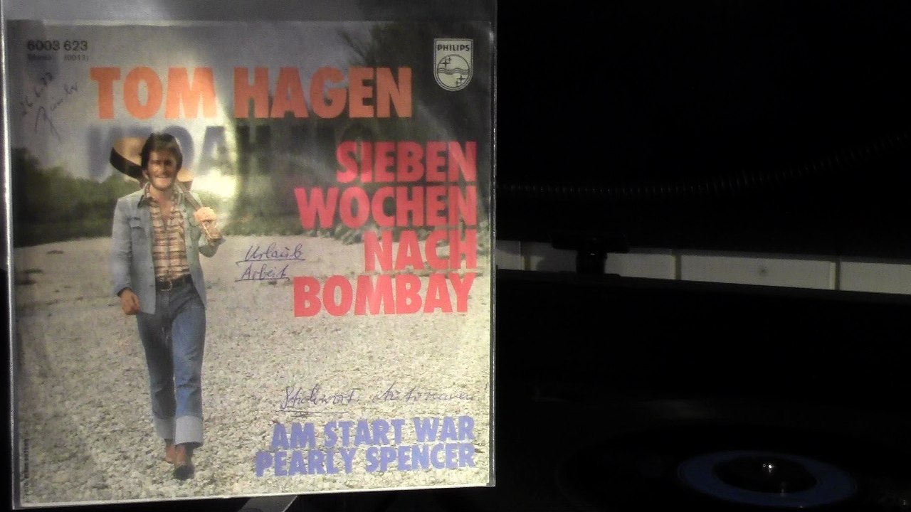 TOM HAGEN auf PHILIPS 6003 623 'Sieben Wochen nach Bombay' Vö 1977