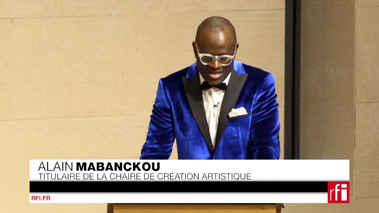 Alain Mabanckou donne sa leçon inaugurale au Collège de France