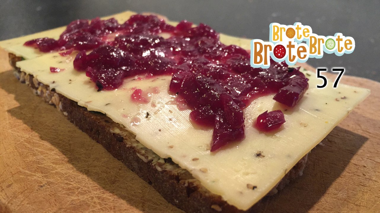 Käse-Gurken-Brot mit Zwiebelmarmelade - Folge 57
