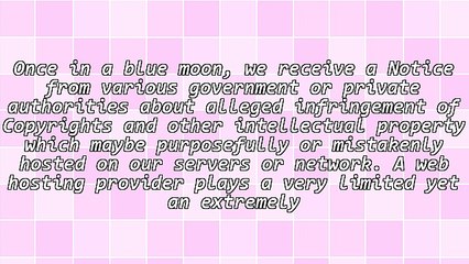 How Do Web Hosts Deal With Copyright Infringement By Clients?