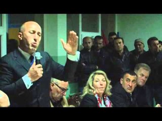 Lajme - Haradinaj pritet me fishekzjarre në Skivjan