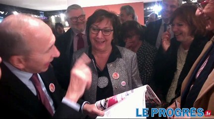 Lyon : quand Gérard Collomb, hilare, lit son horoscope à Laurent Wauquiez