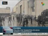 Colombia: policía agrede a manifestantes durante el paro nacional