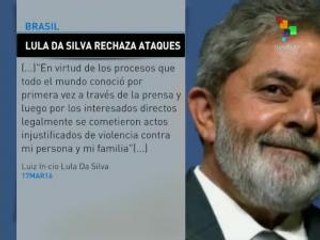 Brasil: Lula da Silva rechaza ataques en su contra