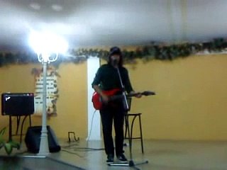 Giovanni Olaya en la carpa (Centro Familiar Cristiano)