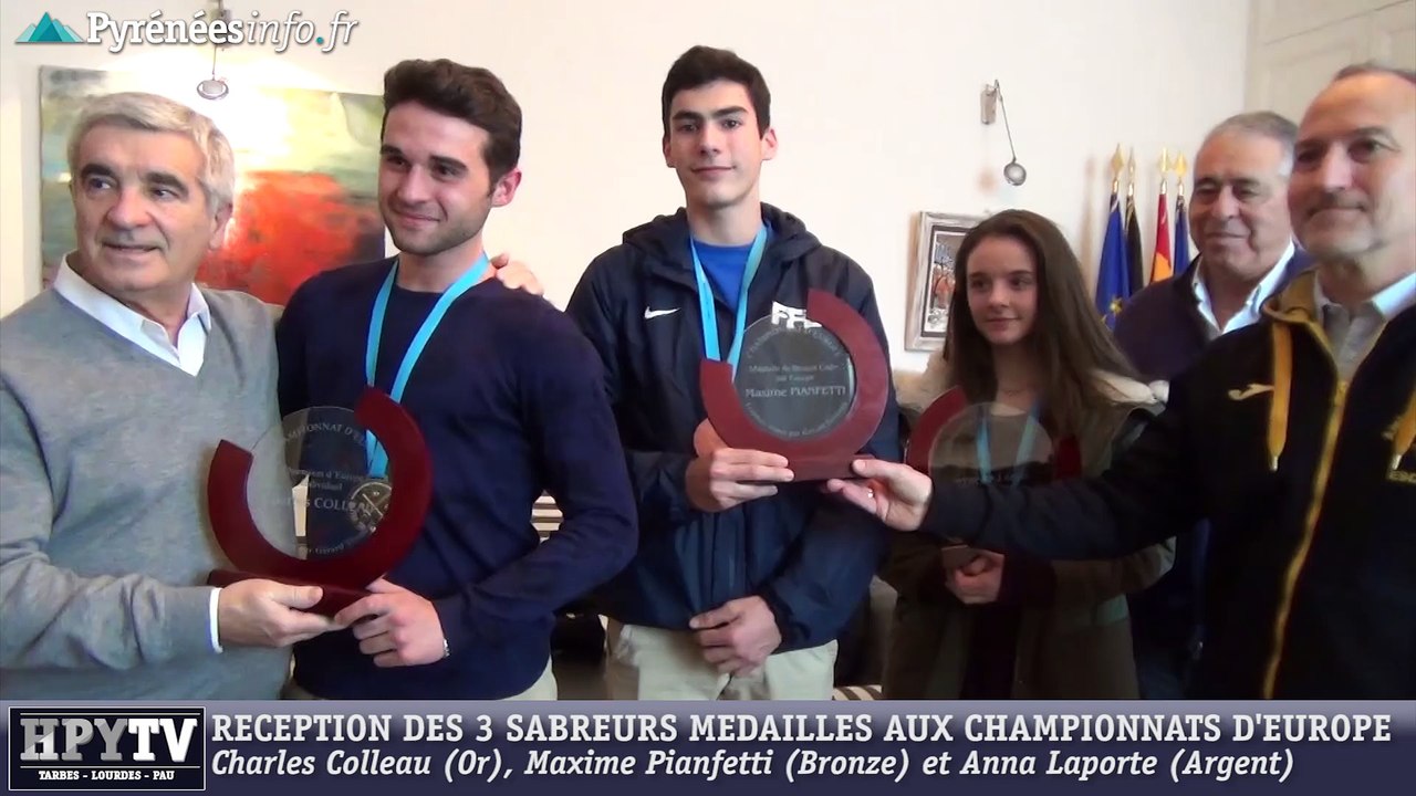 [TARBES] Trois sabreurs de l'ATE médaillés aux Championnats d'Europe (17 mars 2016)