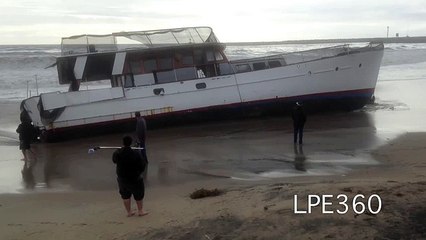 Los Angeles Storm Wrecks MIllion Dollar Yacht