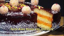 Receta Tarta Bugs Bunny con chocolate - Recetas de cocina, paso a paso, tutorial  Bugs Bunny Cartoons