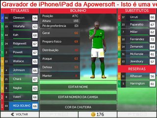 Editando o perfil do mestre Bolinho