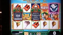 WIZARD OF OZ Penny Video Slot Machine with FLYING MONKEY BONUS Las Vegas Casino