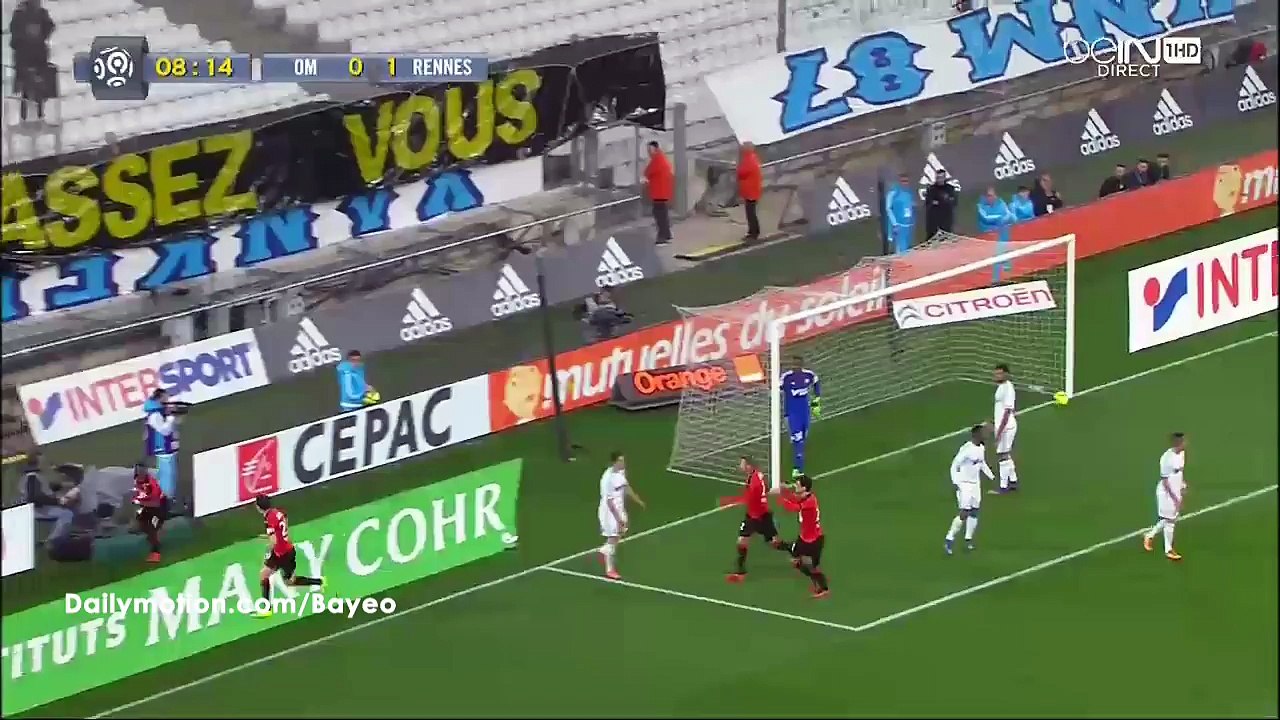 Fallou Diagne Goal HD - Marseille 0-2 Rennes  - 18-03-2016