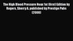 [PDF] The High Blood Pressure Hoax 1st (first) Edition by Rogers Sherry A. published by Prestige
