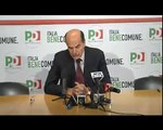 Bersani: al vertice con Monti si è parlato di lavoro e non di frequenze tv