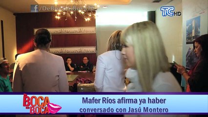 Mafer Ríos afirma ya haber conversado con Jasú Montero