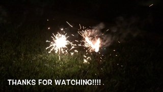 Fast and Funny Sparkler Fire Work TIME!!! For kids!!