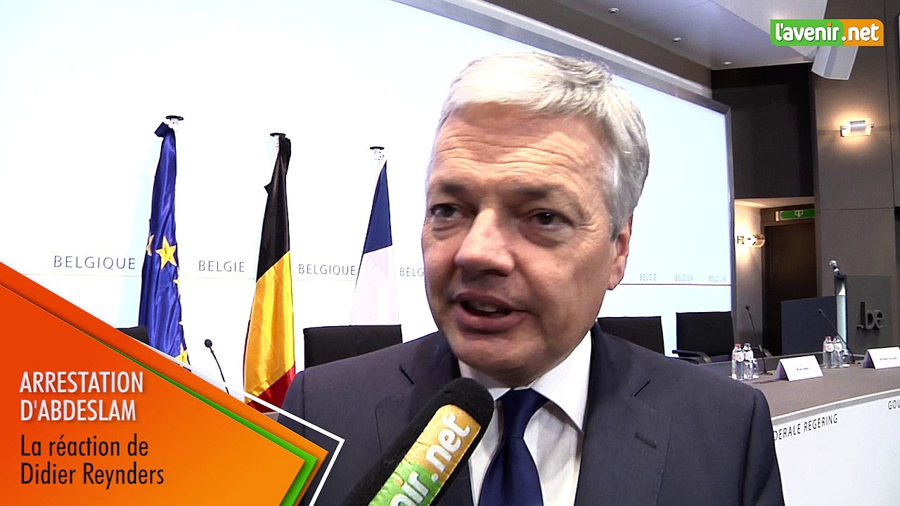 L'Avenir - ITRV du ministre Didier Reynders après l'arrestation de Salah Abdeslam