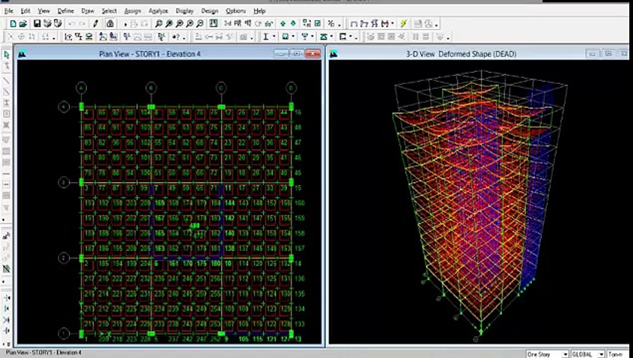 Explanation of the fifth lesson of ETABS uses the program and Forums Home Program EP 5
