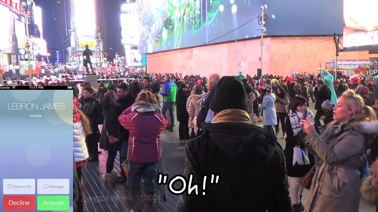 Celebrity Phone Call Prank in Public