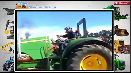 Dev John Deere ve Buharla Çalışan Tarktor Çekişmesi