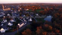 Saint Lambert du Lattay vu par drone en automne, Pays de La Loire, France-HD 1080p