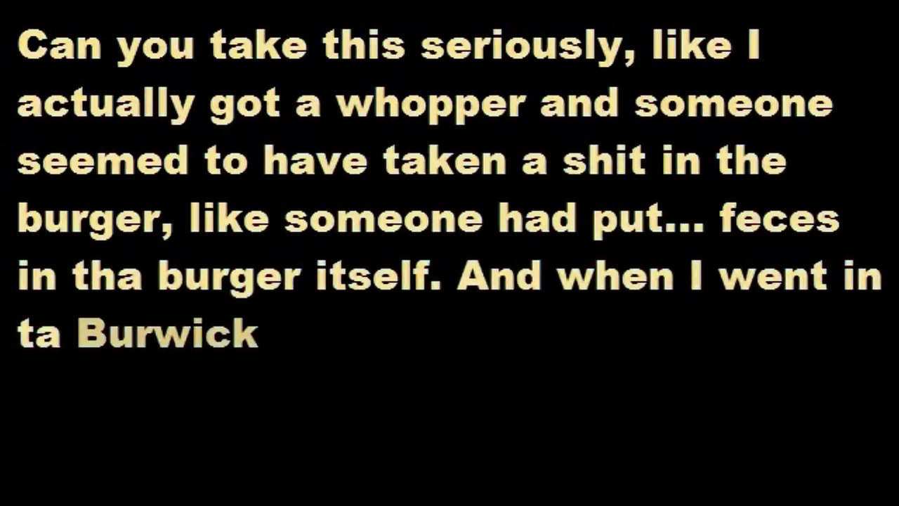 McDonalds - Poo in my Burger - Prank call