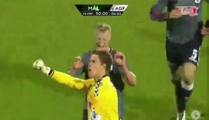 Steffen Rasmussen (Goalkeeper) Goal - Aalborg 2-2 Aarhus 18.03.2016 Denmark - Superliga
