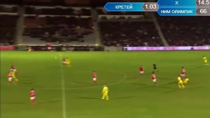 75' GOAL - Nimes 0-3 Creteil 18.03.2016