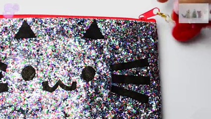 Glitter Cat Purse with Needle Felt Heart Tassel Tutorial
