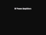 Read RF Power Amplifiers Ebook Free