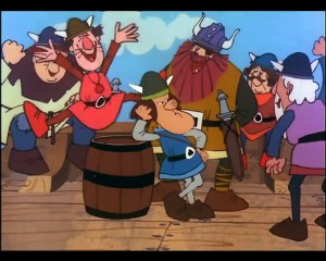Vic le Viking (1974)- Episode 04 - Sven le Terrible . partie 1 .