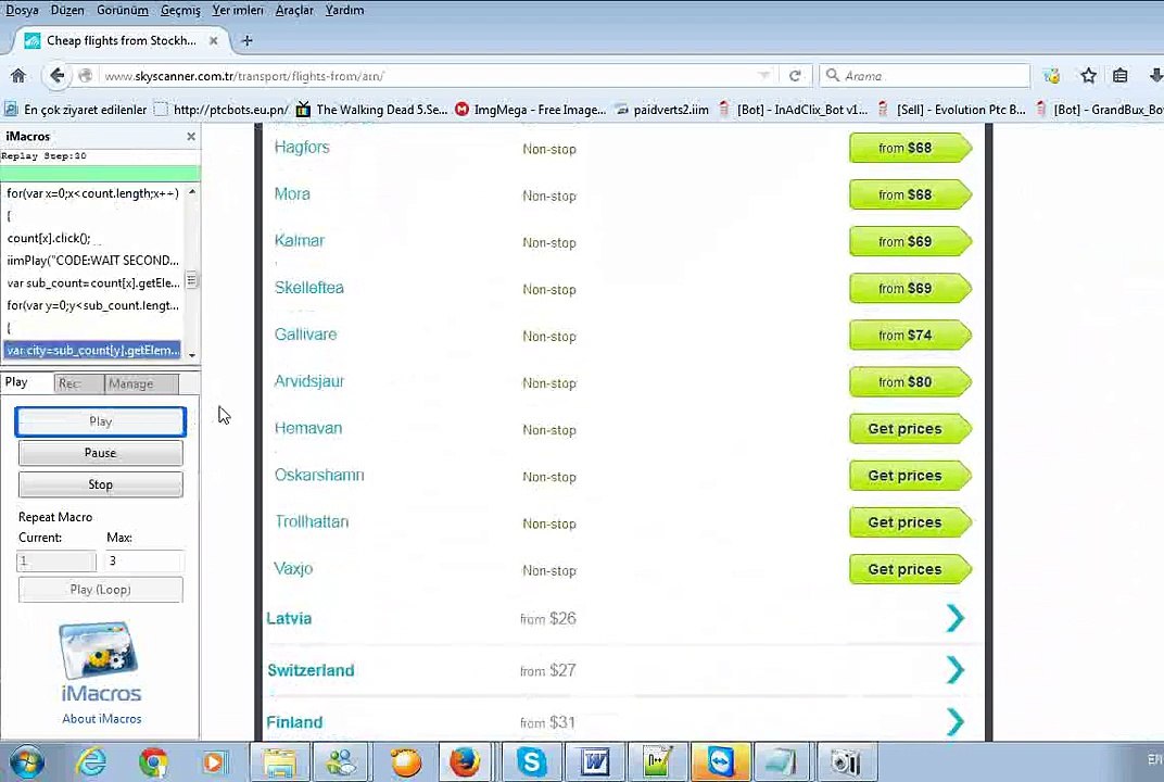 skyscanner scraper
