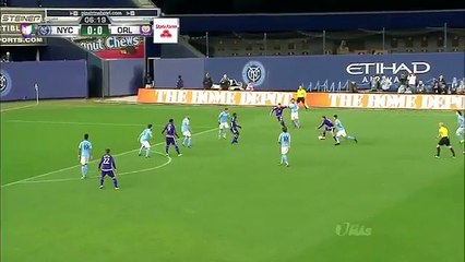 GOAL: Cyle Larin's point-blank header opens the scoring - New York City FC vs. Orlando City SC 0-1 | March 18, 2016 MLS