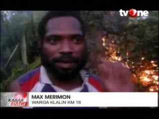 Lahan Gambut di Sorong Terbakar