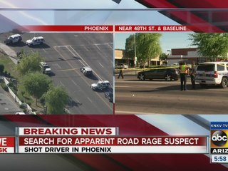 Search for apparent road rage suspect near 48th St and Baseline