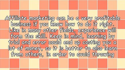 Affiliate Marketing Tips For a Successful Lucrative Business